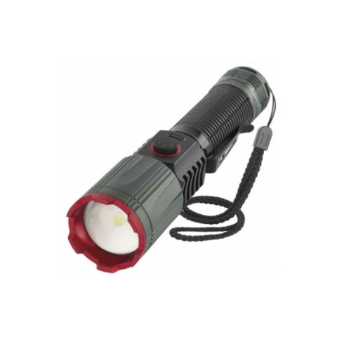 Žibintuvėlis 3.7V 1200lm su akumuliatoriumi 2200mAh metalinis Emos